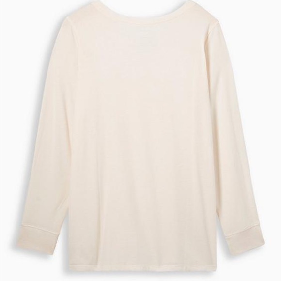 Torrid Smiley Doodles Classic Fit Crew Neck Long Sleeve Embroidery Tee NWT - Picture 2 of 7